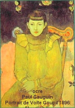 peinture Ocre, Paul Gauguin - Portrait de Voite Goupil 1896